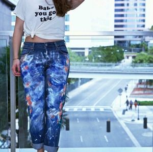 Studio Hand Painted Levi Jean